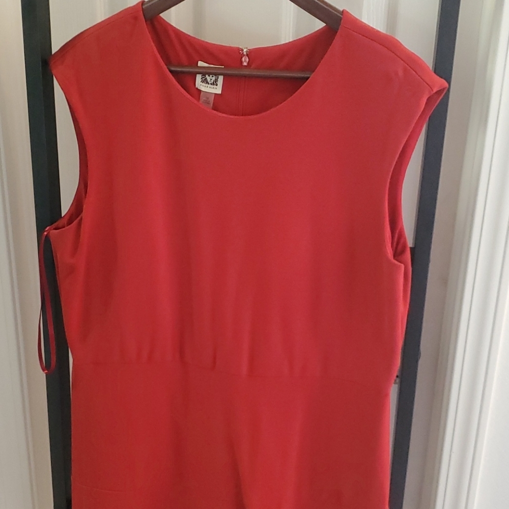 Red cap sleeve dress - Picture 3 of 3